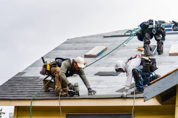 Professional Gutter Installation technician working in Fairborn, OH